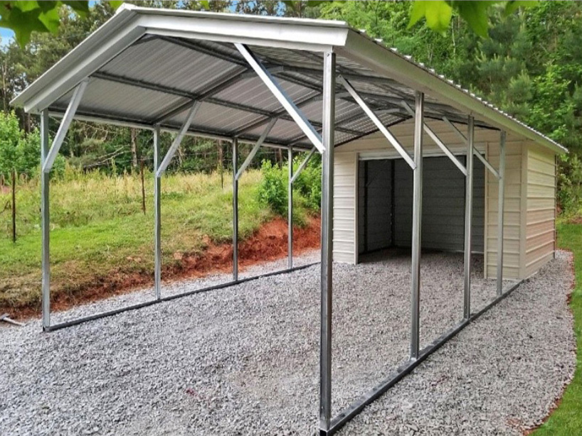 Carports w/ Storage Unit